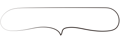 筆書きの吹き出し7