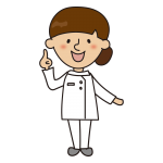 指をさしている看護師2