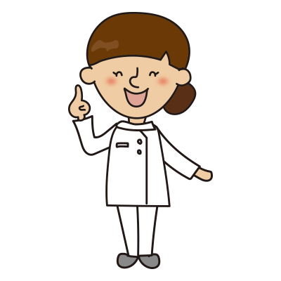 指をさしている看護師3