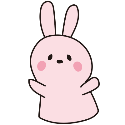 うさぎのパペット