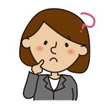 困っているスーツの女性4