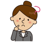 困っているスーツの女性2