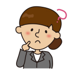 困っているスーツの女性3