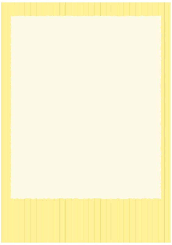 ストライプの黄色い枠（A4縦）