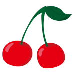 葉っぱ付きさくらんぼ