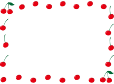さくらんぼの囲み枠