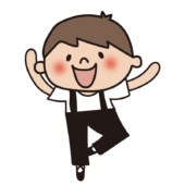 バレエを踊っている子供（男の子4）