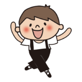 バレエを踊っている子供（男の子2）