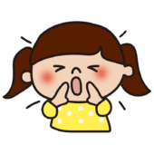 叫ぶ子供（女の子）