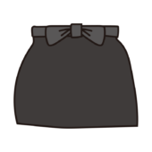 腰巻きエプロン（黒）