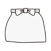 腰巻きエプロン（白）