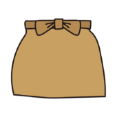 腰巻きエプロン（茶）