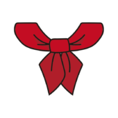 コックリボン（赤）