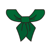 コックリボン（緑）