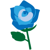 1本の青いバラ2