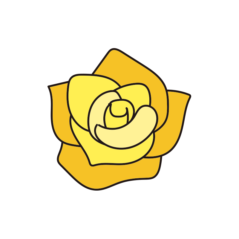 黄色いバラの花1