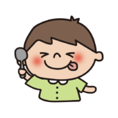 美味しい表情の子供（男の子2）