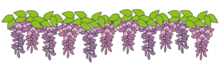 藤の花の枠1