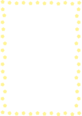 黄色い花の枠（縦）