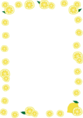 レモンの枠（縦）