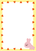 うさぎの枠（縦）