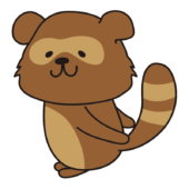 げんこつ山の手遊びをするタヌキ8