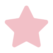 角が丸くなっているピンクの星2