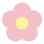 シンプルなピンクの花