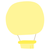 シンプルな黄色い気球2