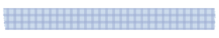 長く切った青いチェックのマスキングテープ