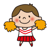 応援するチアリーダーの女の子1