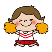 応援するチアリーダーの女の子7