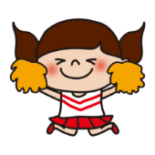 応援するチアリーダーの女の子8