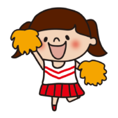 応援するチアリーダーの女の子4