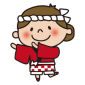 法被を着て踊る子供（女の子1）