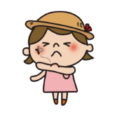 蚊に刺された子供（女の子）