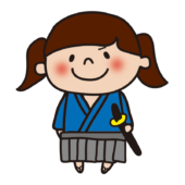 侍の格好をした子供（女の子2）
