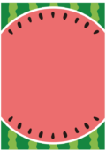 丸いスイカのフレーム