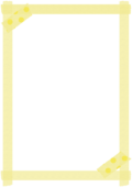 黄色いマスキングテープの枠