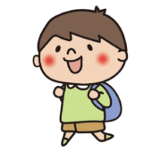 遠足に行く子供（男の子2）