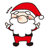 笑うお鼻の大きなサンタクロース