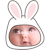 【顔はめ】うさぎのかぶりもの／兎・干支