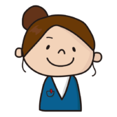 笑顔のお局さん