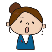 発言するお局さん