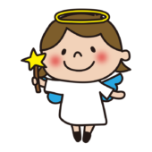 天使の格好をした子供（女の子）