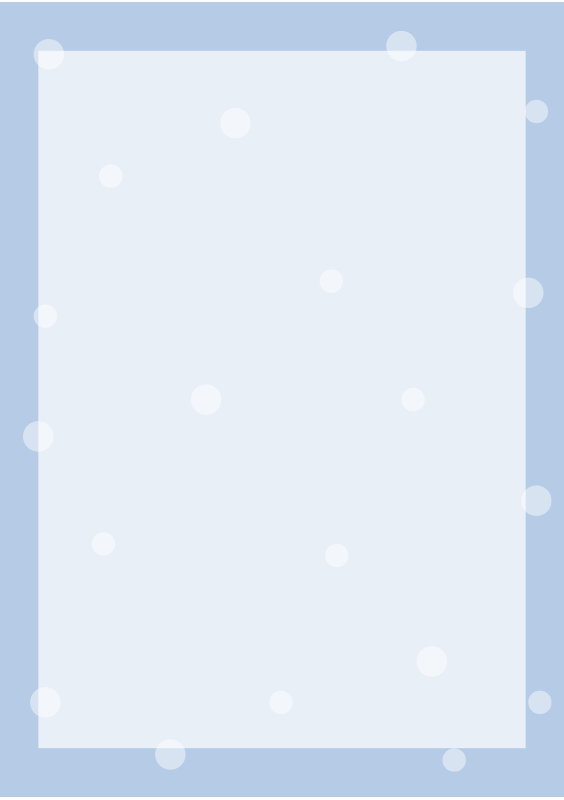 雪が降る青い枠