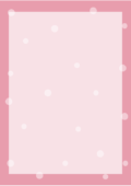 雪が降るピンクの枠