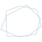 カクカクした2重の青い枠