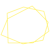 カクカクした2重の黄色い枠
