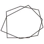 カクカクした2重の黒い枠